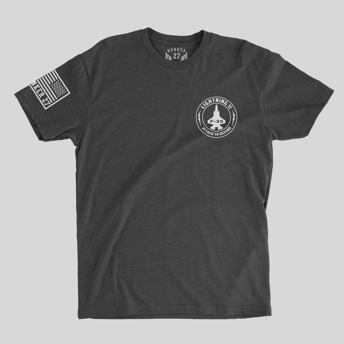 F-35 Lightning II - Attack to Defend T-shirt