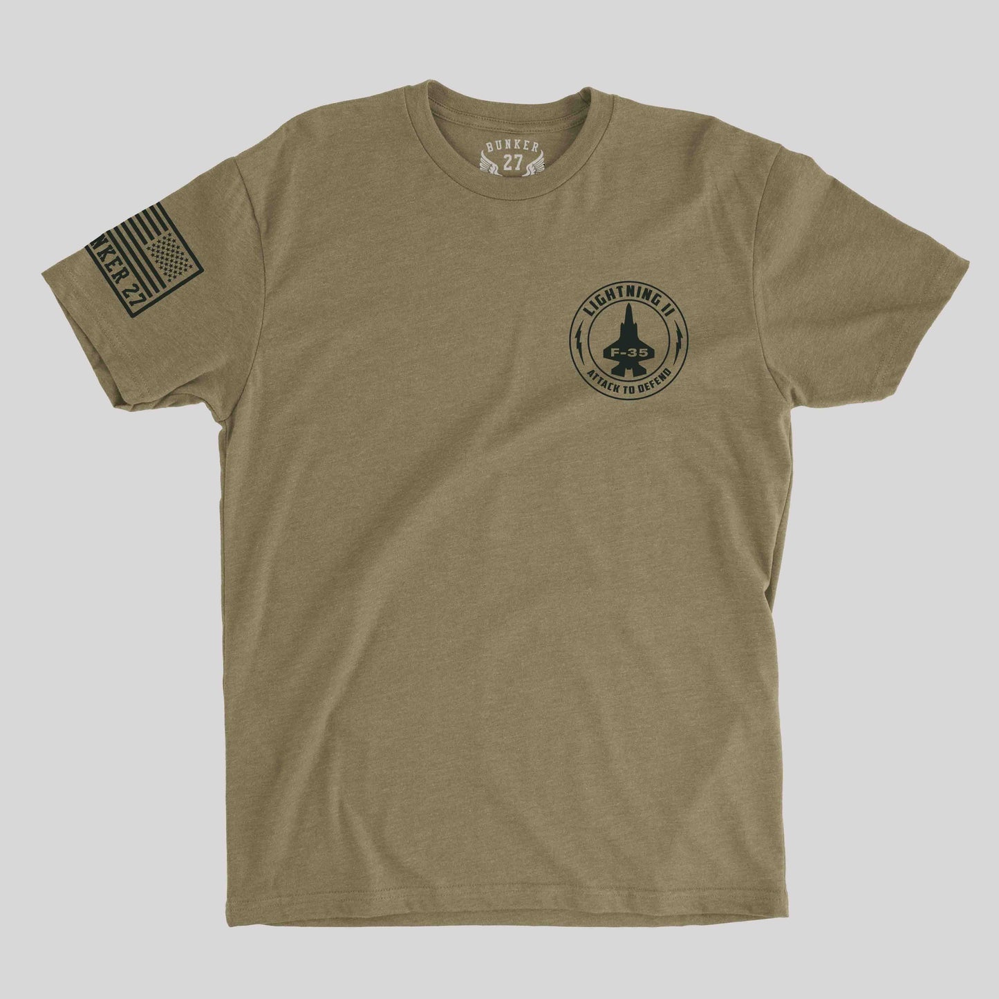 F-35 Lightning II - Attack to Defend T-shirt