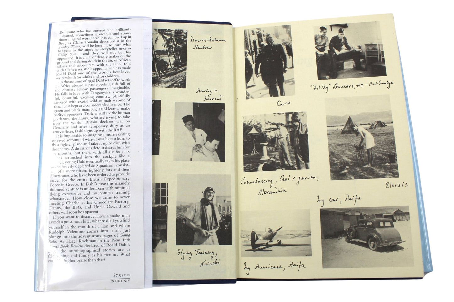 Going Solo, Signed by Roald Dahl, First Edition in Original Dust Jacket, 1986