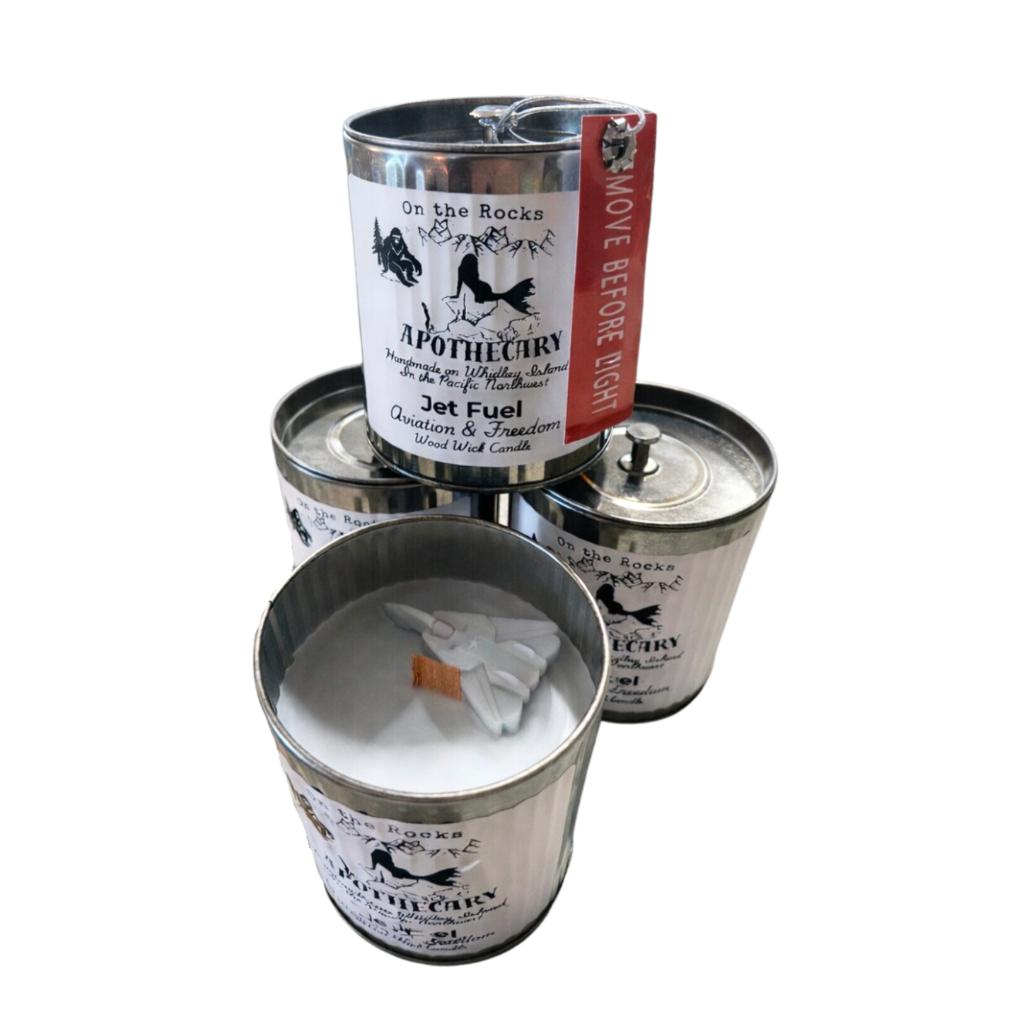 "Jet Fuel" Wood Wick Candle