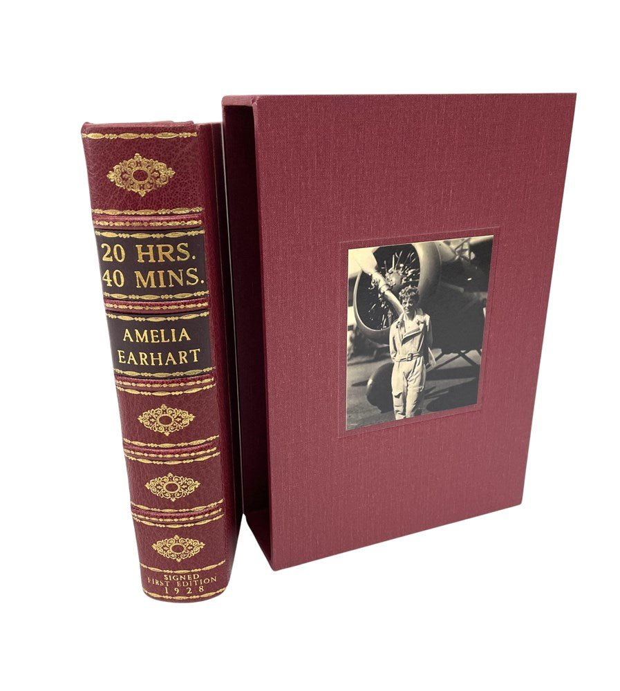 20 hrs. 40 mins. Our Flight in the Friendship, Signed by Amelia Earhart, First Trade Edition, 1928