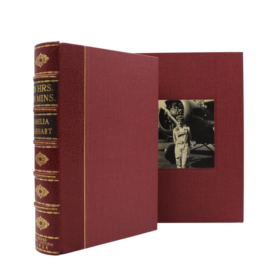 20 hrs. 40 mins. Our Flight in the Friendship, Signed by Amelia Earhart, First Trade Edition, 1928