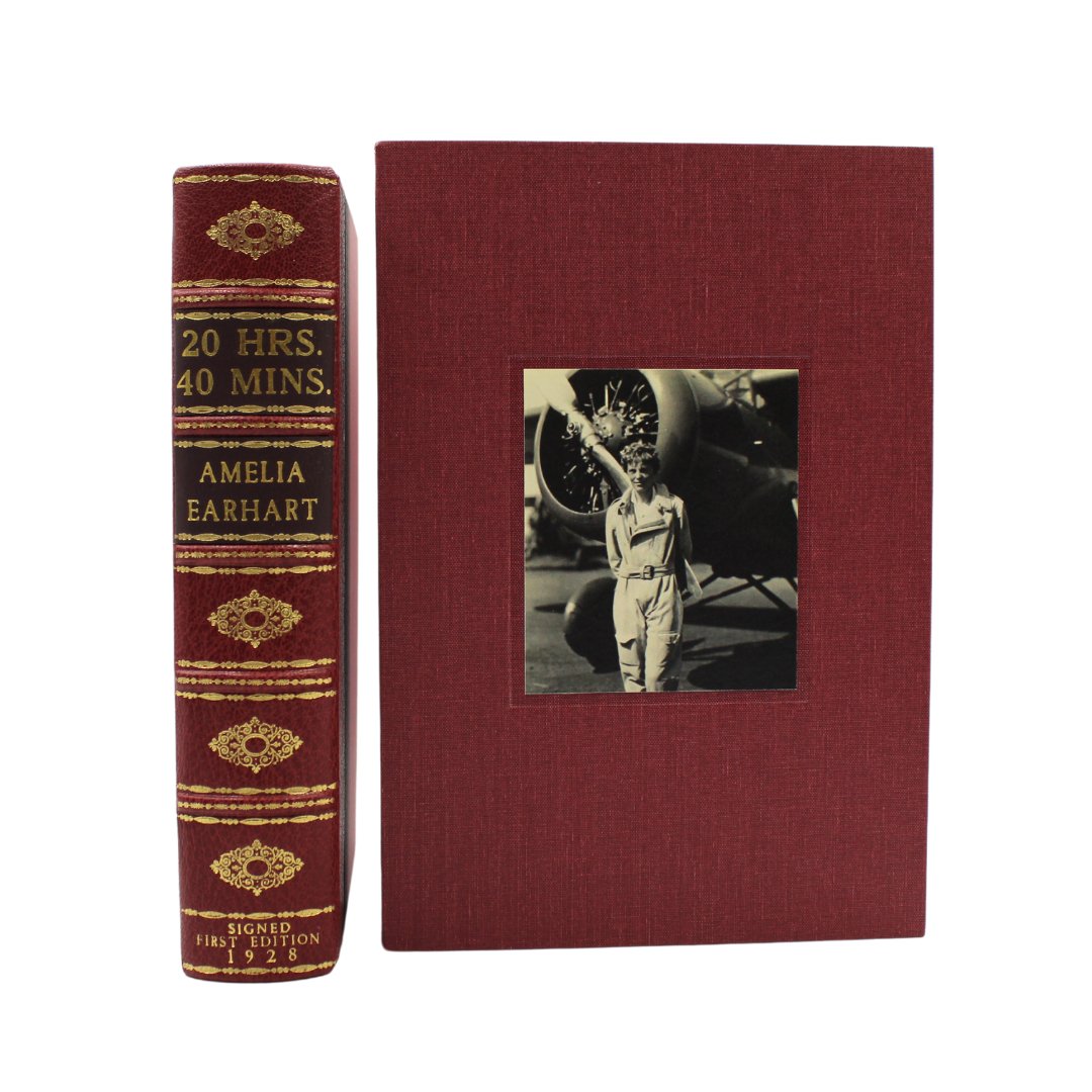 20 hrs. 40 mins. Our Flight in the Friendship, Signed by Amelia Earhart, First Trade Edition, 1928