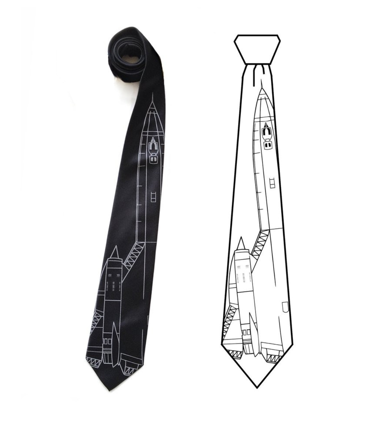 SR-71 Blackbird Tie