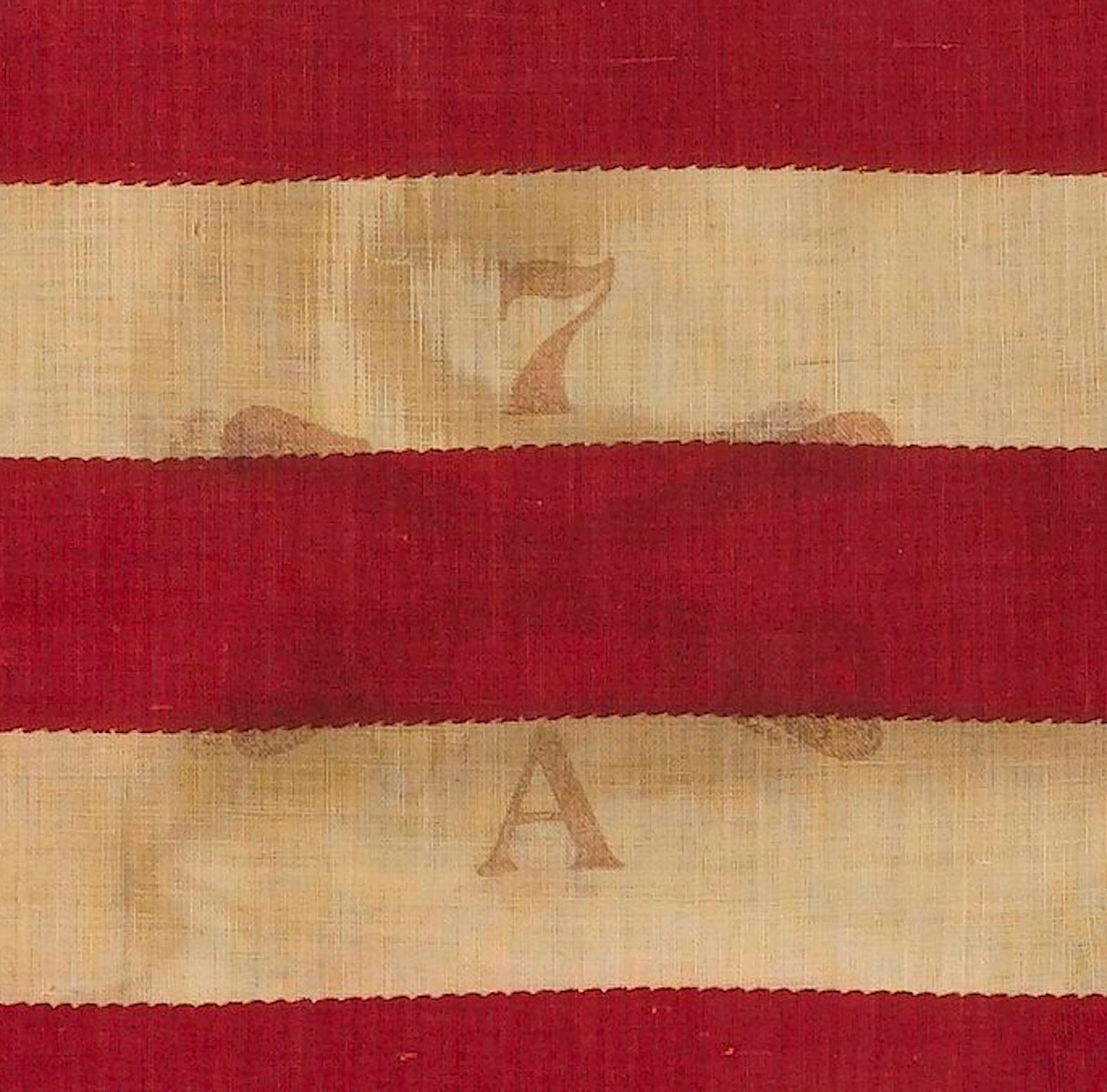 42-Star 7th Cavalry Regiment Parade Guidon, Printed "7A", Circa 1889-1890