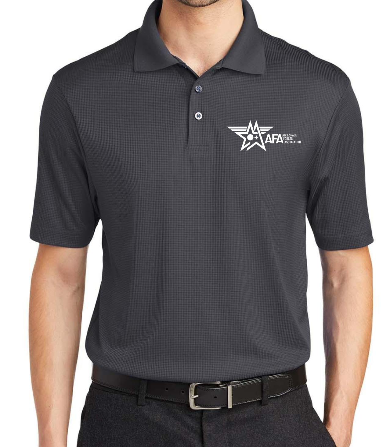 Air & Space Forces Association Performance Jacquard Polo
