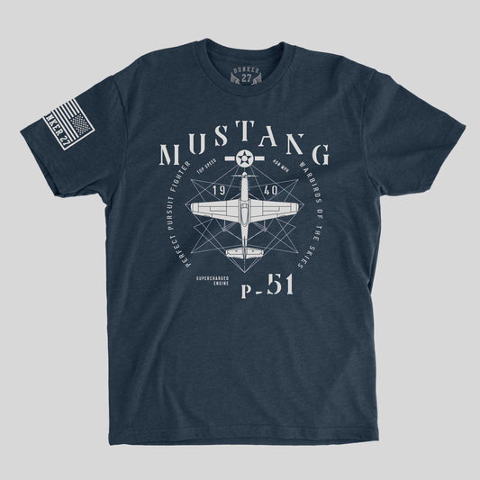 P-51 Mustang - Warbirds of the Skies T-Shirt
