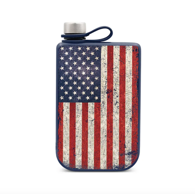 YUKON 9oz Highline Flask - USA Flag