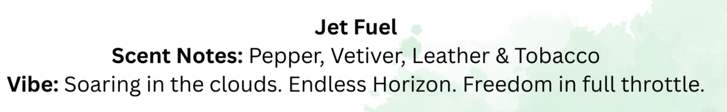 "Jet Fuel" Wood Wick Candle