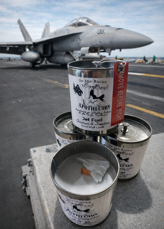 "Jet Fuel" Wood Wick Candle