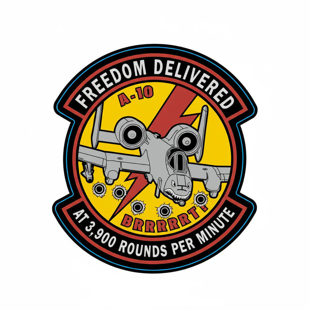 A-10 Freedom Delivered Sticker