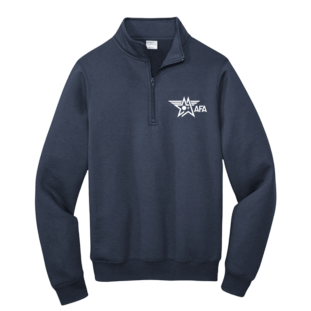AFA Embroidered 1/4 Zip Pullover Sweatshirt - ShopAFA