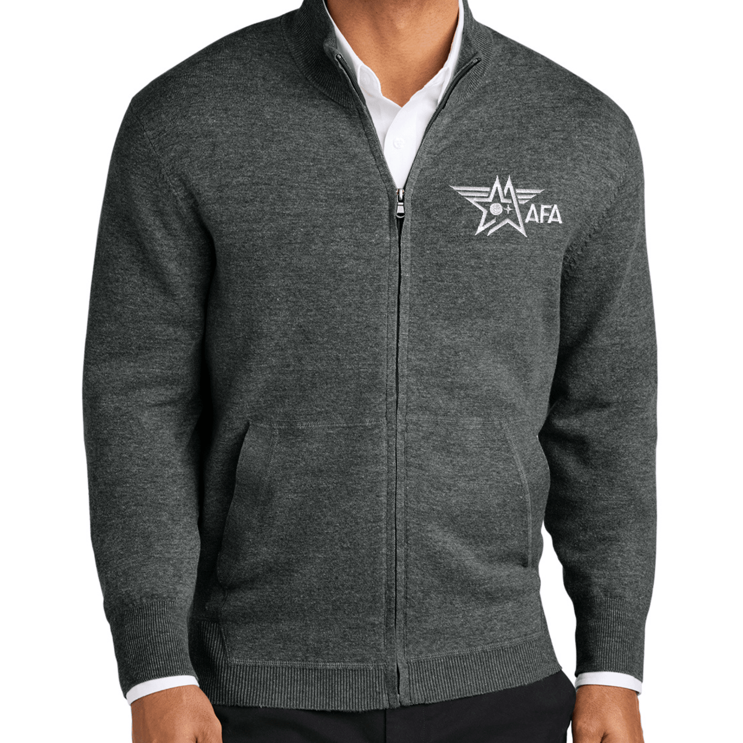 AFA Zip-up Cardigan Sweater - ShopAFA