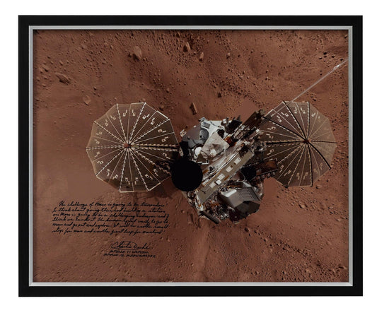 Charlie Duke Signed Photograph of the Phoenix Lander on Mars