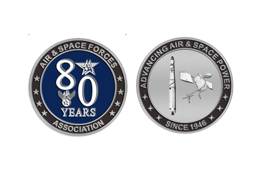 AFA 80th Anniversary Challenge Coin: Space Edition