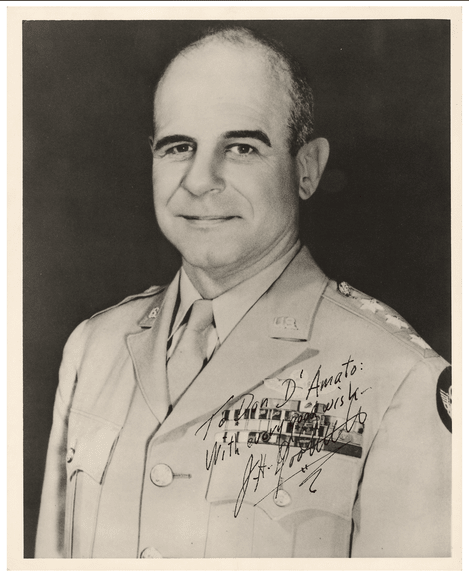 General James Doolittle Signed and Inscribed Photograph, to Don D'Amato
