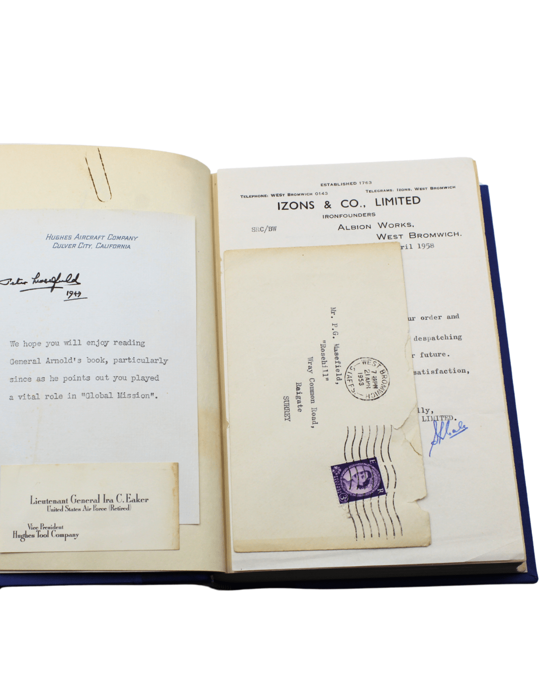 Global Mission by H. H. Arnold, Signed and Inscribed by Arnold, First Edition, 1948