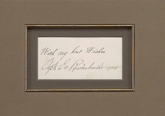 Great Air Force Captains Collage, with Signatures of Chennault, Arnold, Vandenberg, Spaatz, Mitchell, and Rickenbacker