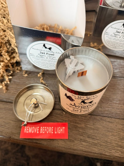"Jet Fuel" Wood Wick Candle