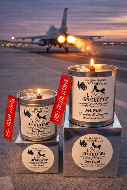 "Jet Fuel" Wood Wick Candle