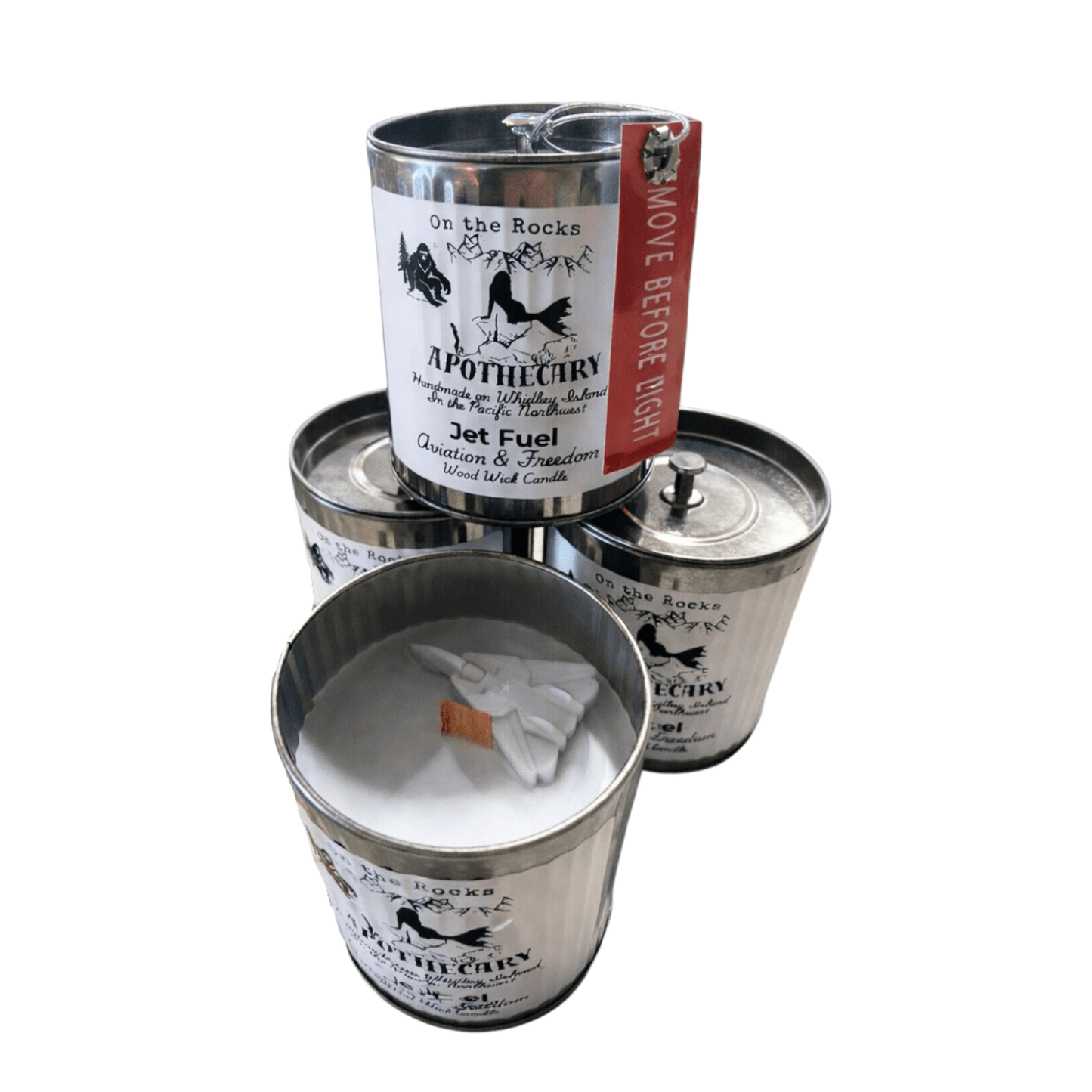 "Jet Fuel" Wood Wick Candle - ShopAFA