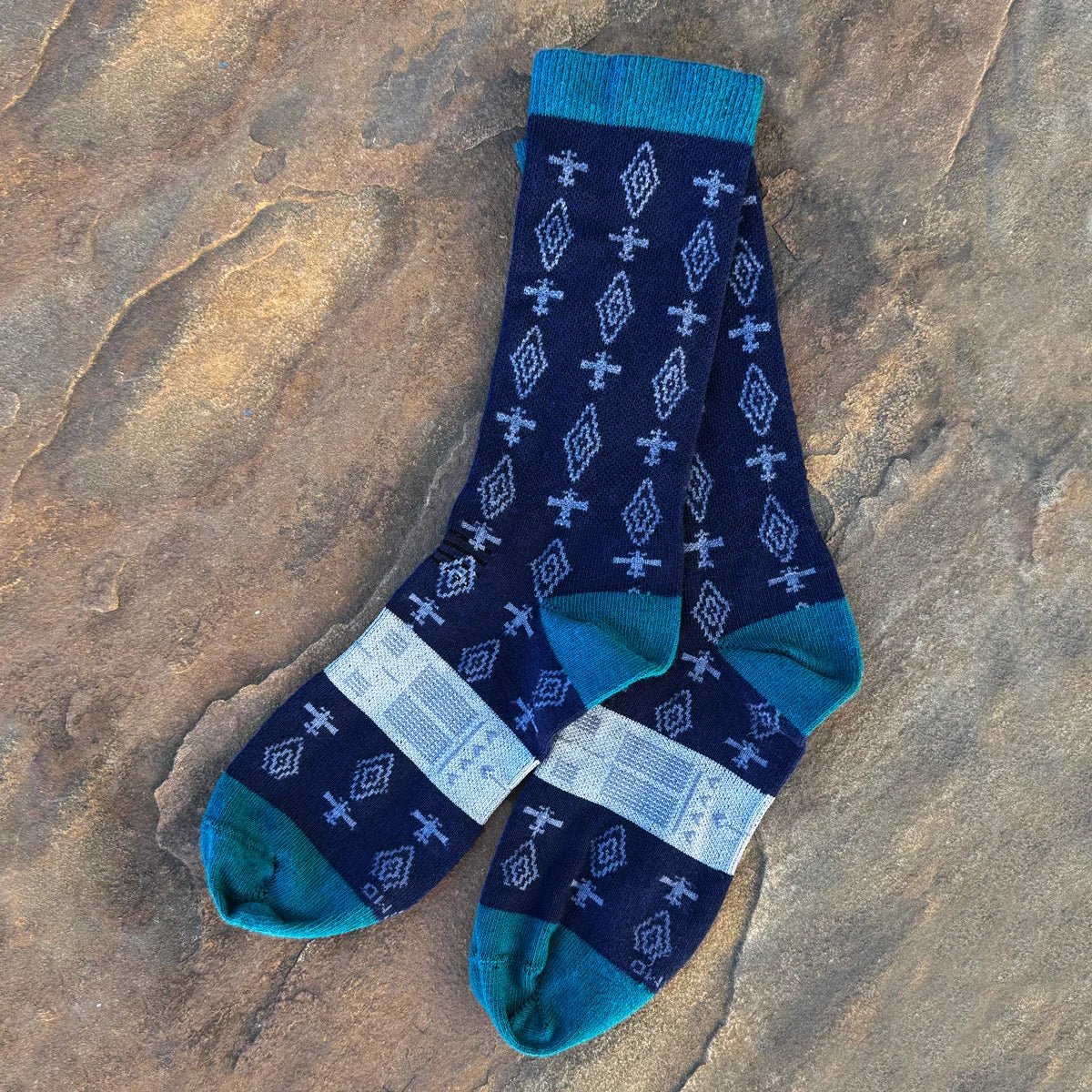 Made in USA Airplane Crew Socks – Navy, Gray & Harbor Blue - ShopAFA
