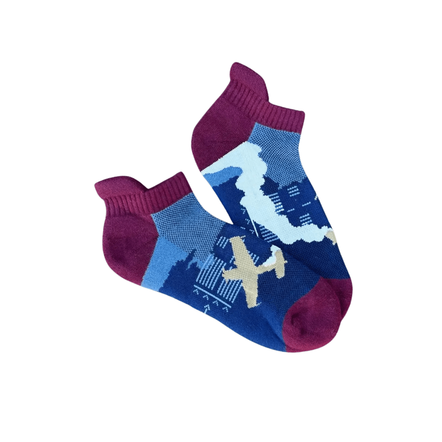 Made in USA Premium Aerobatic Airplane Ankle Socks - ShopAFA