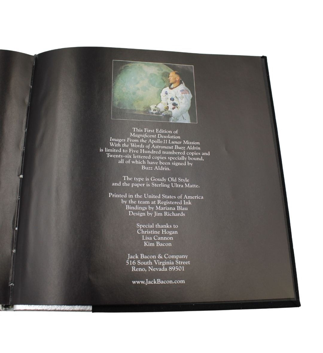 Magnificent Desolation: Images from the Apollo 11 Lunar Mission, Signed by Buzz Aldrin, First Edition, #148/500, 2009