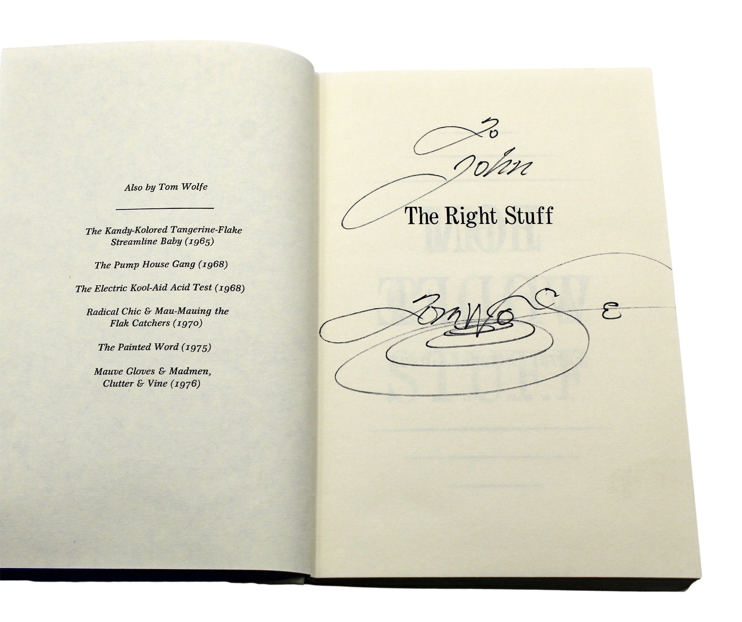 The Right Stuff, Signed by Tom Wolfe, First Edition in Original Dust Jacket, 1979