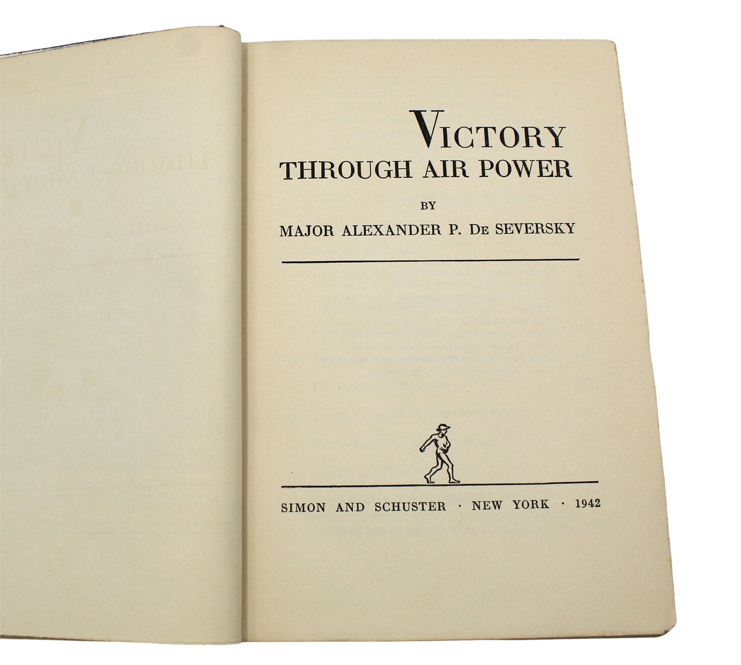 Victory Through Air Power By Major Alexander P. De Seversky, Signed and Inscribed, in Original Dust Jacket, 1942