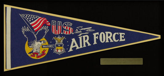 Vintage Air Force Academy Falcons Pennant, Circa 1950s