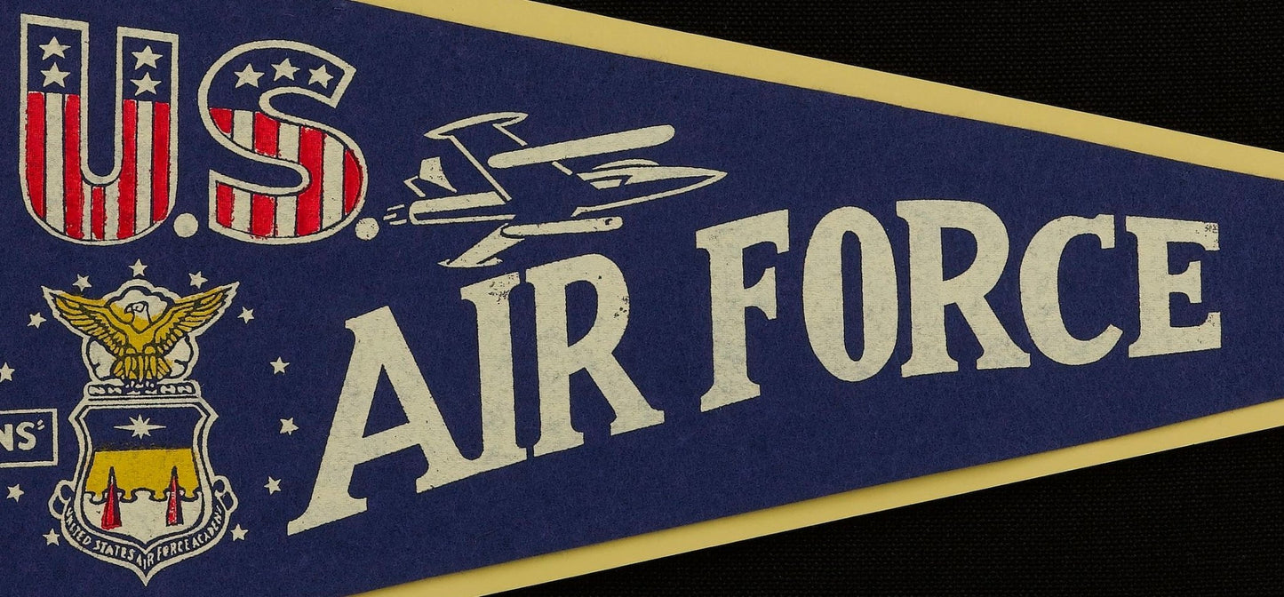 Vintage Air Force Academy Falcons Pennant, Circa 1950s