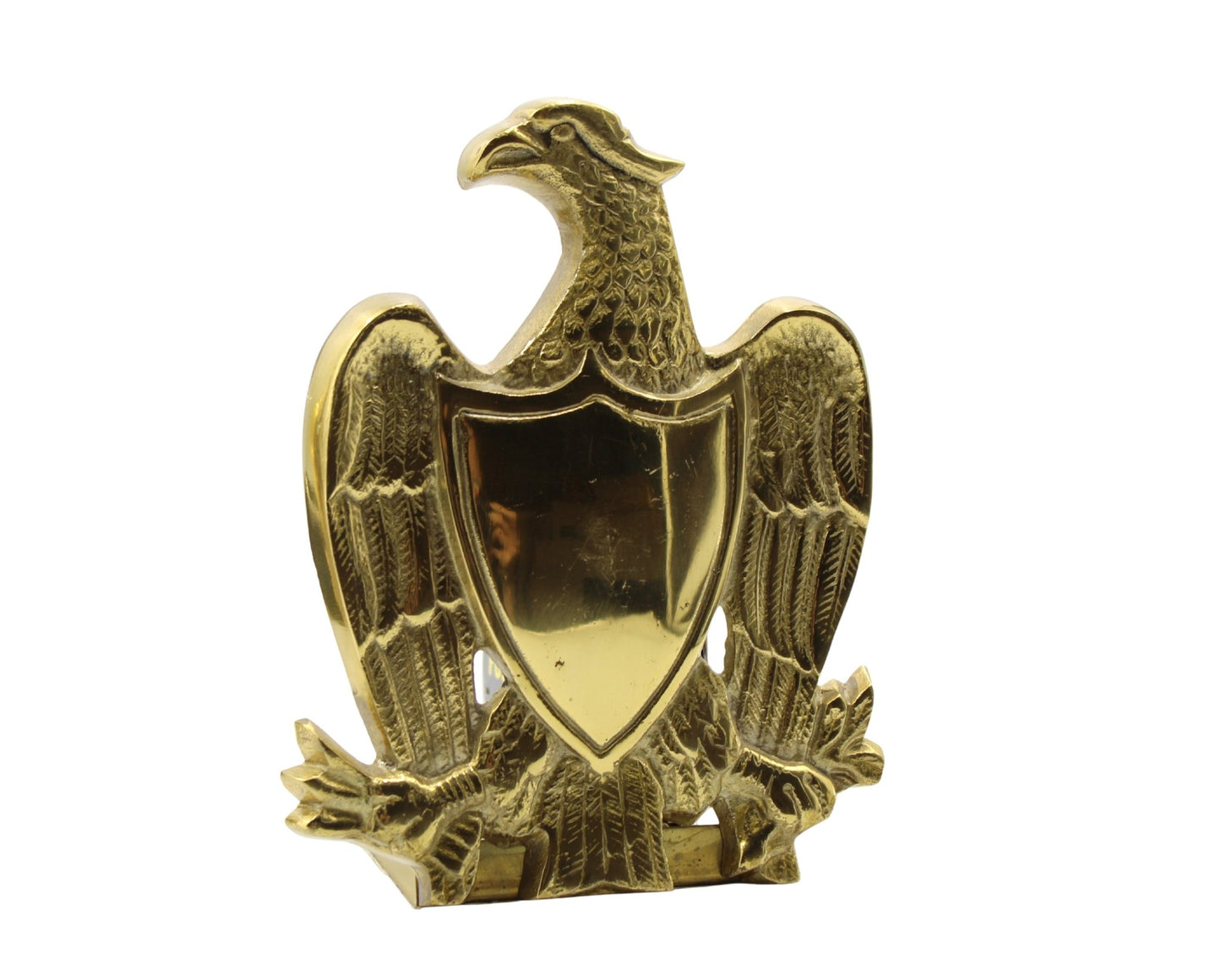 Vintage Brass Eagle with Shield Bookends