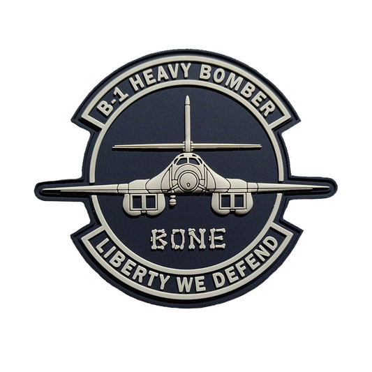 B-1 Bone 3.5" PVC Patch, Bunker 27