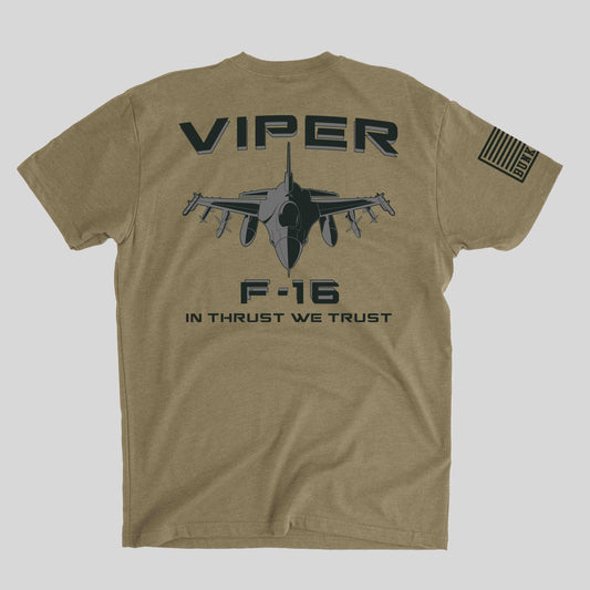 F-16 Viper - "In Thrust We Trust" T-Shirt