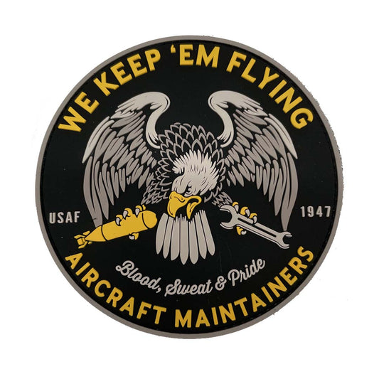 Aircraft Maintainer 4" PVC Patch - We Keep 'Em Flying - ShopAFA