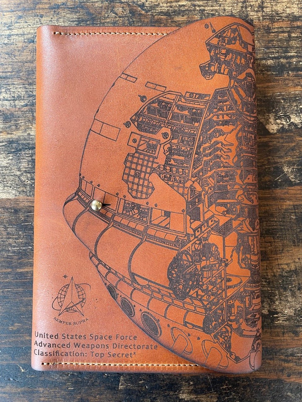 Space Force Special Edition Leather Journal - ShopAFA